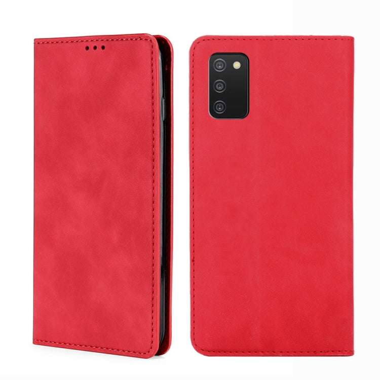 Skin Feel Magnetic Horizontal Flip Leather Phone Case, For Samsung Galaxy A03s 164.2mm, For Samsung Galaxy A03s US Version 165.85mm, For Samsung Galaxy A22 4G, For Samsung Galaxy A22 5G, For Samsung Galaxy A22 5G JP Version, For Samsung Galaxy F52 5G��...