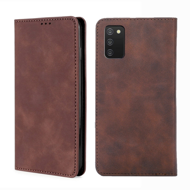 Skin Feel Magnetic Horizontal Flip Leather Phone Case, For Samsung Galaxy A03s 164.2mm, For Samsung Galaxy A03s US Version 165.85mm, For Samsung Galaxy A22 4G, For Samsung Galaxy A22 5G, For Samsung Galaxy A22 5G JP Version, For Samsung Galaxy F52 5G��...