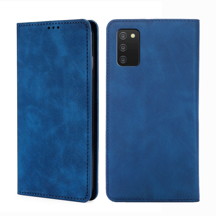 Skin Feel Magnetic Horizontal Flip Leather Phone Case, For Samsung Galaxy A03s 164.2mm, For Samsung Galaxy A03s US Version 165.85mm, For Samsung Galaxy A22 4G, For Samsung Galaxy A22 5G, For Samsung Galaxy A22 5G JP Version, For Samsung Galaxy F52 5G��...