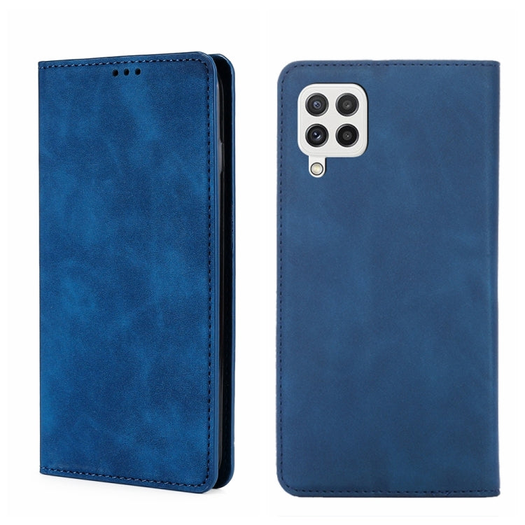 Skin Feel Magnetic Horizontal Flip Leather Phone Case, For Samsung Galaxy A03s 164.2mm, For Samsung Galaxy A03s US Version 165.85mm, For Samsung Galaxy A22 4G, For Samsung Galaxy A22 5G, For Samsung Galaxy A22 5G JP Version, For Samsung Galaxy F52 5G��...