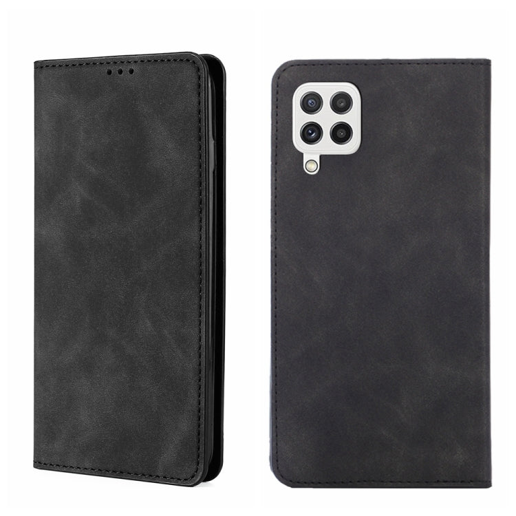 Skin Feel Magnetic Horizontal Flip Leather Phone Case, For Samsung Galaxy A03s 164.2mm, For Samsung Galaxy A03s US Version 165.85mm, For Samsung Galaxy A22 4G, For Samsung Galaxy A22 5G, For Samsung Galaxy A22 5G JP Version, For Samsung Galaxy F52 5G��...