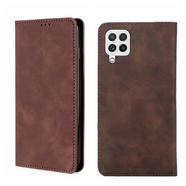 Skin Feel Magnetic Horizontal Flip Leather Phone Case, For Samsung Galaxy A03s 164.2mm, For Samsung Galaxy A03s US Version 165.85mm, For Samsung Galaxy A22 4G, For Samsung Galaxy A22 5G, For Samsung Galaxy A22 5G JP Version, For Samsung Galaxy F52 5G��...