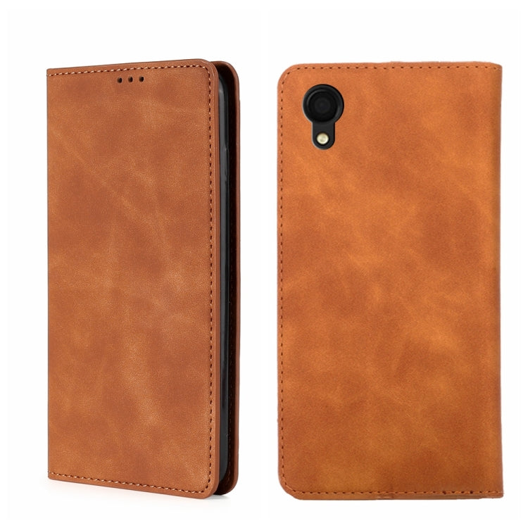 Skin Feel Magnetic Horizontal Flip Leather Phone Case, For Samsung Galaxy A03s 164.2mm, For Samsung Galaxy A03s US Version 165.85mm, For Samsung Galaxy A22 4G, For Samsung Galaxy A22 5G, For Samsung Galaxy A22 5G JP Version, For Samsung Galaxy F52 5G��...