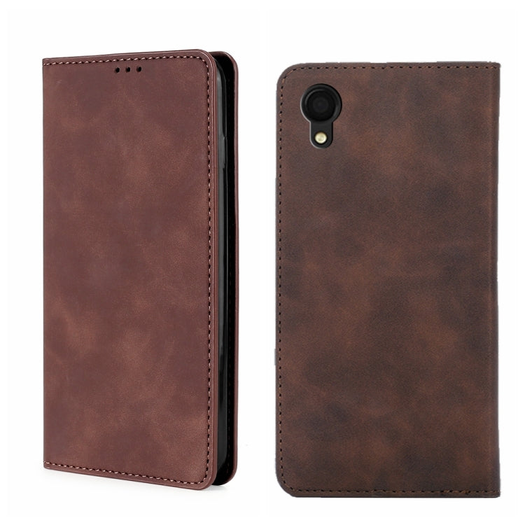Skin Feel Magnetic Horizontal Flip Leather Phone Case, For Samsung Galaxy A03s 164.2mm, For Samsung Galaxy A03s US Version 165.85mm, For Samsung Galaxy A22 4G, For Samsung Galaxy A22 5G, For Samsung Galaxy A22 5G JP Version, For Samsung Galaxy F52 5G��...
