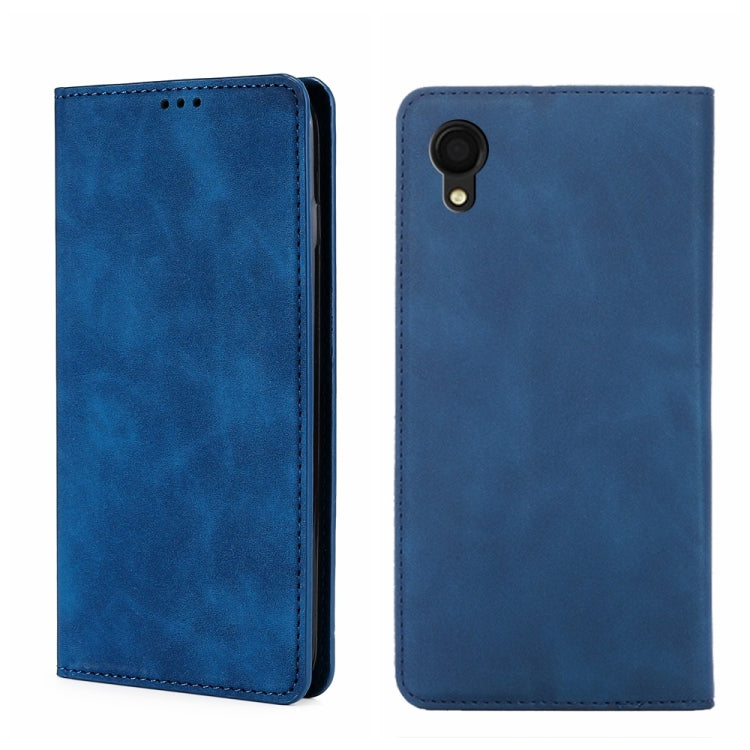 Skin Feel Magnetic Horizontal Flip Leather Phone Case, For Samsung Galaxy A03s 164.2mm, For Samsung Galaxy A03s US Version 165.85mm, For Samsung Galaxy A22 4G, For Samsung Galaxy A22 5G, For Samsung Galaxy A22 5G JP Version, For Samsung Galaxy F52 5G��...