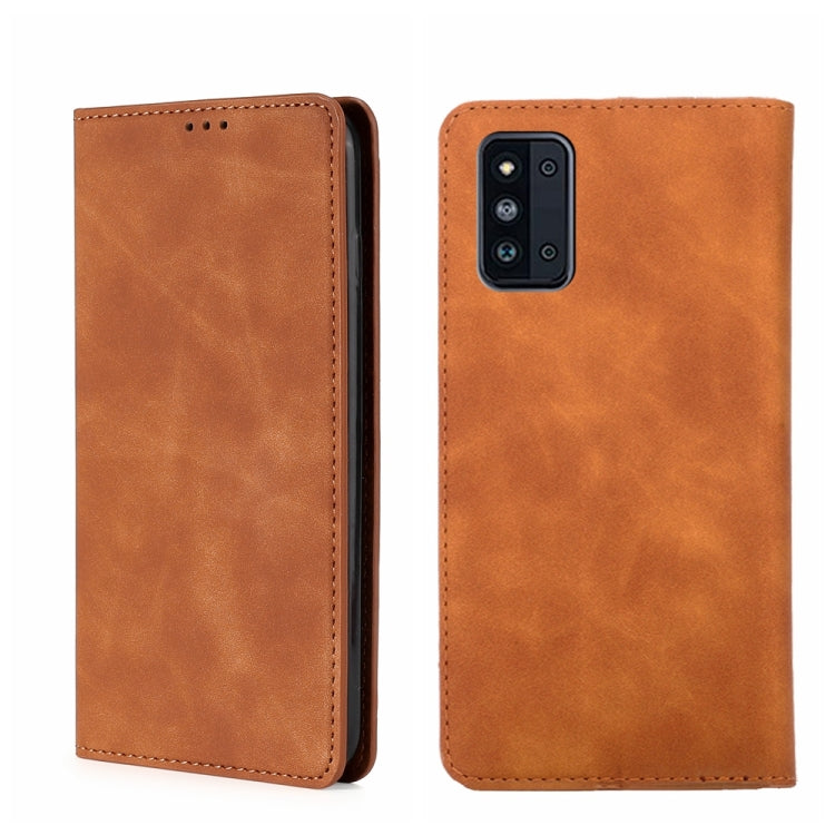 Skin Feel Magnetic Horizontal Flip Leather Phone Case, For Samsung Galaxy A03s 164.2mm, For Samsung Galaxy A03s US Version 165.85mm, For Samsung Galaxy A22 4G, For Samsung Galaxy A22 5G, For Samsung Galaxy A22 5G JP Version, For Samsung Galaxy F52 5G��...