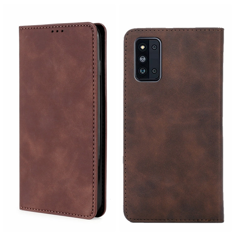 Skin Feel Magnetic Horizontal Flip Leather Phone Case, For Samsung Galaxy A03s 164.2mm, For Samsung Galaxy A03s US Version 165.85mm, For Samsung Galaxy A22 4G, For Samsung Galaxy A22 5G, For Samsung Galaxy A22 5G JP Version, For Samsung Galaxy F52 5G��...