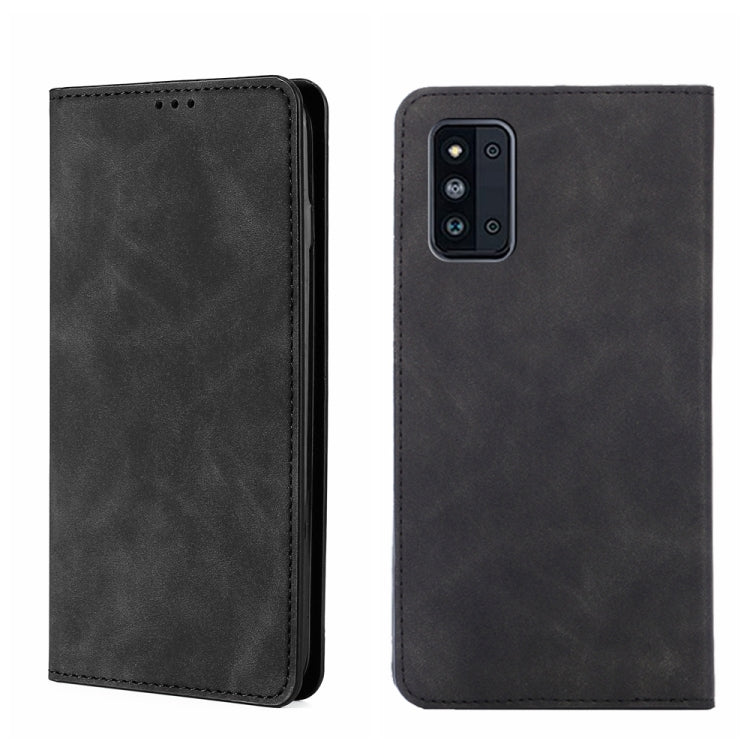 Skin Feel Magnetic Horizontal Flip Leather Phone Case, For Samsung Galaxy A03s 164.2mm, For Samsung Galaxy A03s US Version 165.85mm, For Samsung Galaxy A22 4G, For Samsung Galaxy A22 5G, For Samsung Galaxy A22 5G JP Version, For Samsung Galaxy F52 5G��...