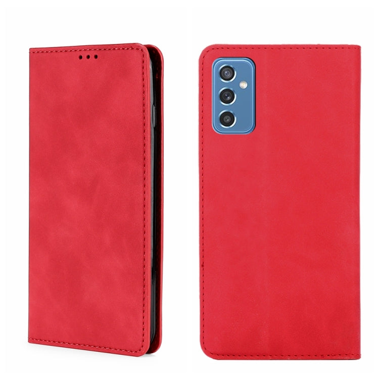 Skin Feel Magnetic Horizontal Flip Leather Phone Case, For Samsung Galaxy A03s 164.2mm, For Samsung Galaxy A03s US Version 165.85mm, For Samsung Galaxy A22 4G, For Samsung Galaxy A22 5G, For Samsung Galaxy A22 5G JP Version, For Samsung Galaxy F52 5G��...