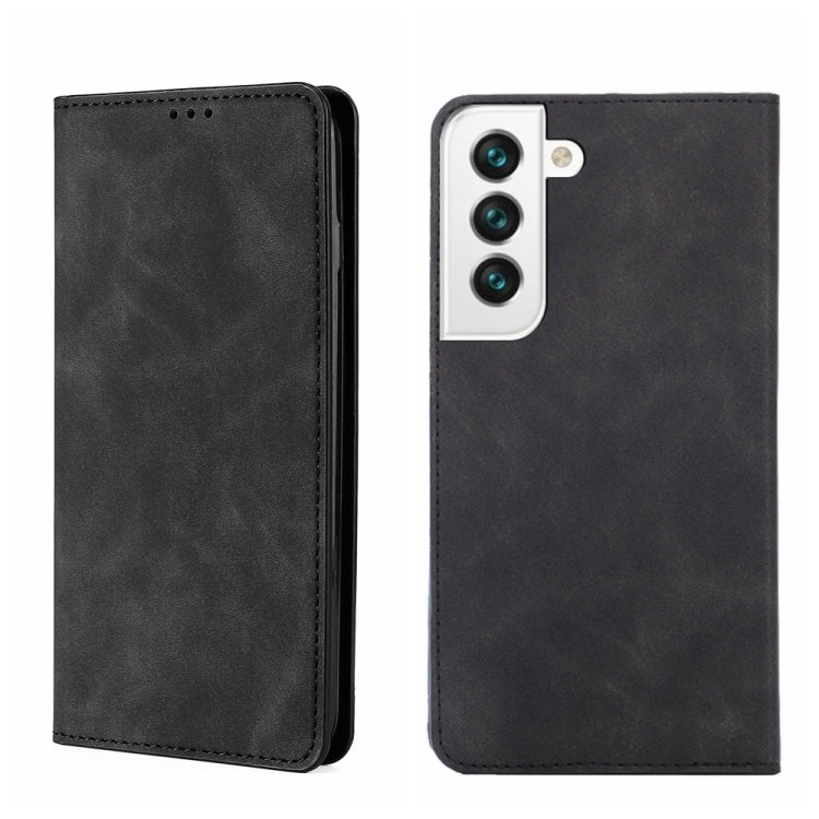 Skin Feel Magnetic Horizontal Flip Leather Phone Case, For Samsung Galaxy S22+ 5G, For Samsung Galaxy S22 Ultra 5G