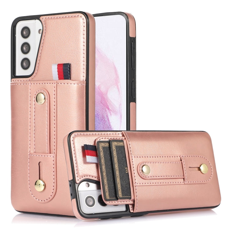 Wristband Kickstand Wallet Leather Phone Case, For Samsung Galaxy S22 5G, For Samsung Galaxy S22+ 5G, For Samsung Galaxy S22 Ultra 5G, For Samsung Galaxy S21 5G, For Samsung Galaxy S21+ 5G, For Samsung Galaxy S21 Ultra 5G, For Samsung Galaxy S20�������...
