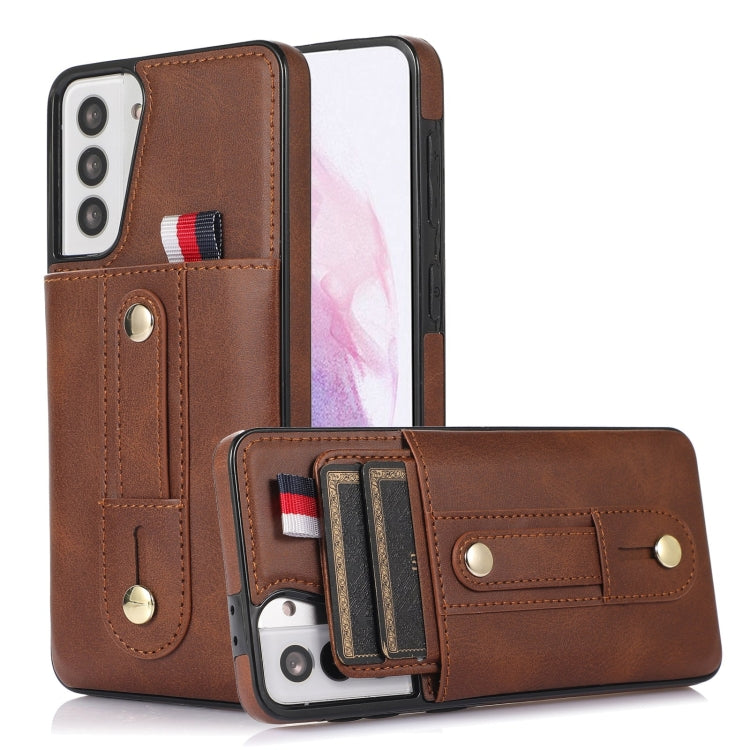Wristband Kickstand Wallet Leather Phone Case, For Samsung Galaxy S22 5G, For Samsung Galaxy S22+ 5G, For Samsung Galaxy S22 Ultra 5G, For Samsung Galaxy S21 5G, For Samsung Galaxy S21+ 5G, For Samsung Galaxy S21 Ultra 5G, For Samsung Galaxy S20�������...