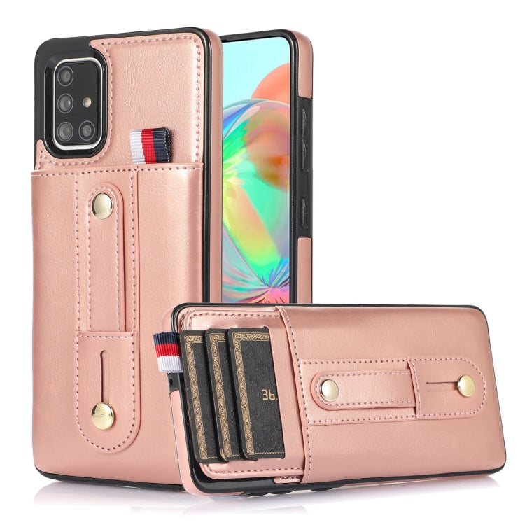 Wristband Kickstand Wallet Leather Phone Case, For Samsung Galaxy A53 5G, For Samsung Galaxy A33 5G, For Samsung Galaxy A71 5G, For Samsung Galaxy A71 4G, For Samsung Galaxy A51 5G, For Samsung Galaxy A51 4G, For Samsung Galaxy A13 5G / 4G�������������...