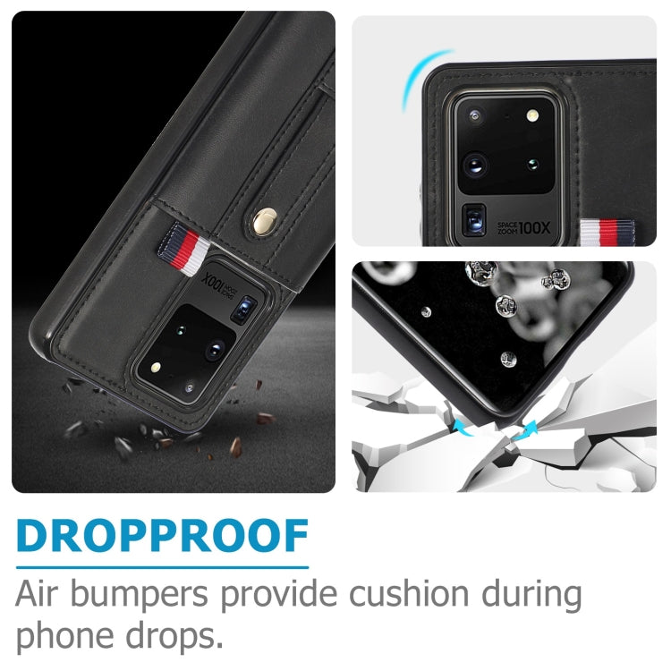 Wristband Kickstand Wallet Leather Phone Case, For Samsung Galaxy Note20 Ultra