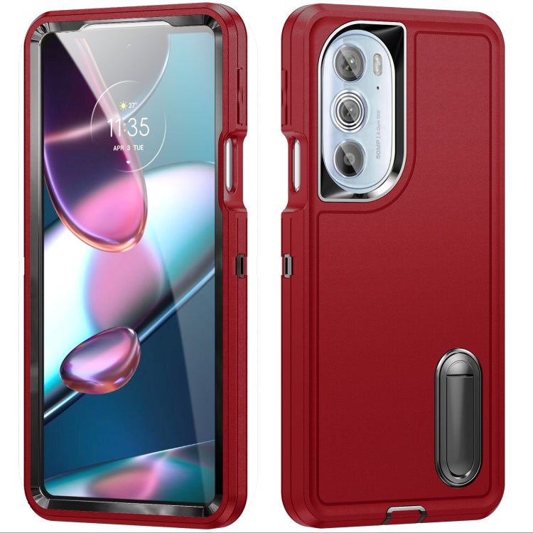 3 in 1 Rugged Holder Phone Case, For Motorola Edge 30 Pro, For Samsung Galaxy A53