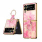 Ring Buckle Diamond Phone Case with Holder, For Samsung Galaxy Z Flip3 5G