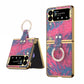 Ring Buckle Diamond Phone Case with Holder, For Samsung Galaxy Z Flip3 5G