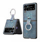 Ring Buckle Diamond Phone Case with Holder, For Samsung Galaxy Z Flip3 5G