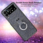 Ring Buckle Diamond Phone Case with Holder, For Samsung Galaxy Z Flip3 5G