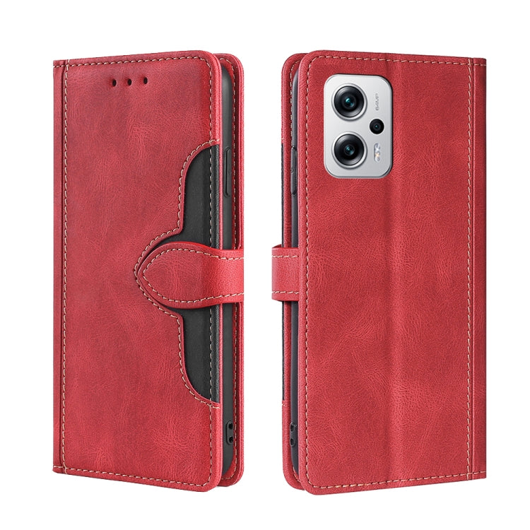 Skin Feel Magnetic Buckle Leather Phone Case, For Xiaomi Redmi Note 11T Pro / Pro Plus 5G, For OPPO Reno8 Pro Plus 5G, For Xiaomi Redmi Note 11 Pro 5G / Pro Plus 5G, For Xiaomi 12 Lite, For Xiaomi Mi Mix 4, For Xiaomi Poco M4 5G