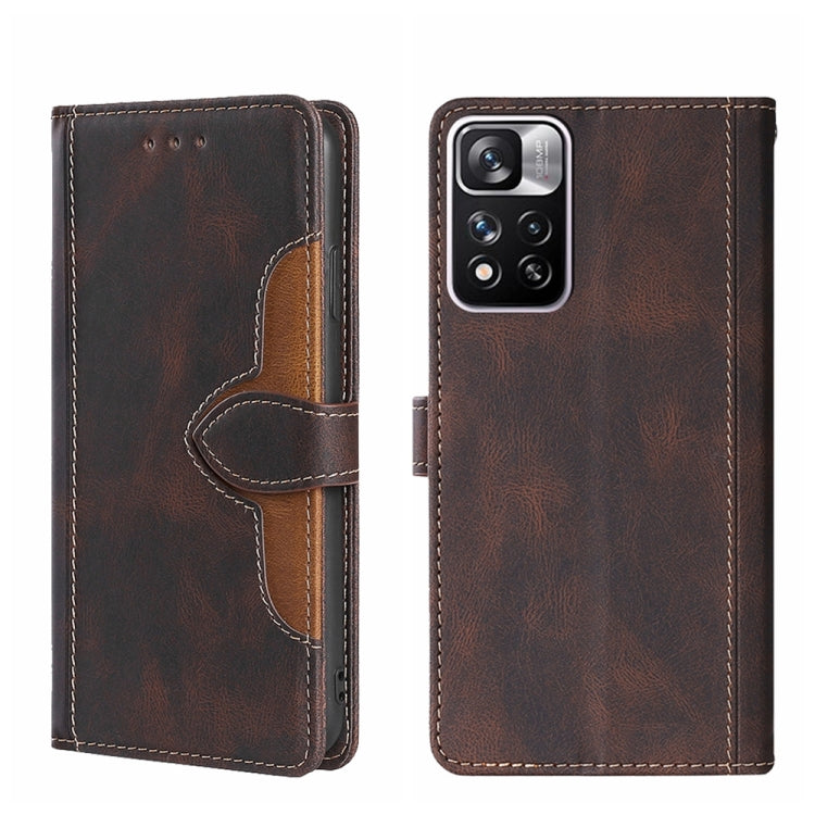 Skin Feel Magnetic Buckle Leather Phone Case, For Xiaomi Redmi Note 11T Pro / Pro Plus 5G, For OPPO Reno8 Pro Plus 5G, For Xiaomi Redmi Note 11 Pro 5G / Pro Plus 5G, For Xiaomi 12 Lite, For Xiaomi Mi Mix 4, For Xiaomi Poco M4 5G