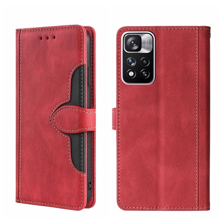 Skin Feel Magnetic Buckle Leather Phone Case, For Xiaomi Redmi Note 11T Pro / Pro Plus 5G, For OPPO Reno8 Pro Plus 5G, For Xiaomi Redmi Note 11 Pro 5G / Pro Plus 5G, For Xiaomi 12 Lite, For Xiaomi Mi Mix 4, For Xiaomi Poco M4 5G