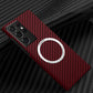 Carbon Fiber Texture MagSafe Magnetic Phone Case