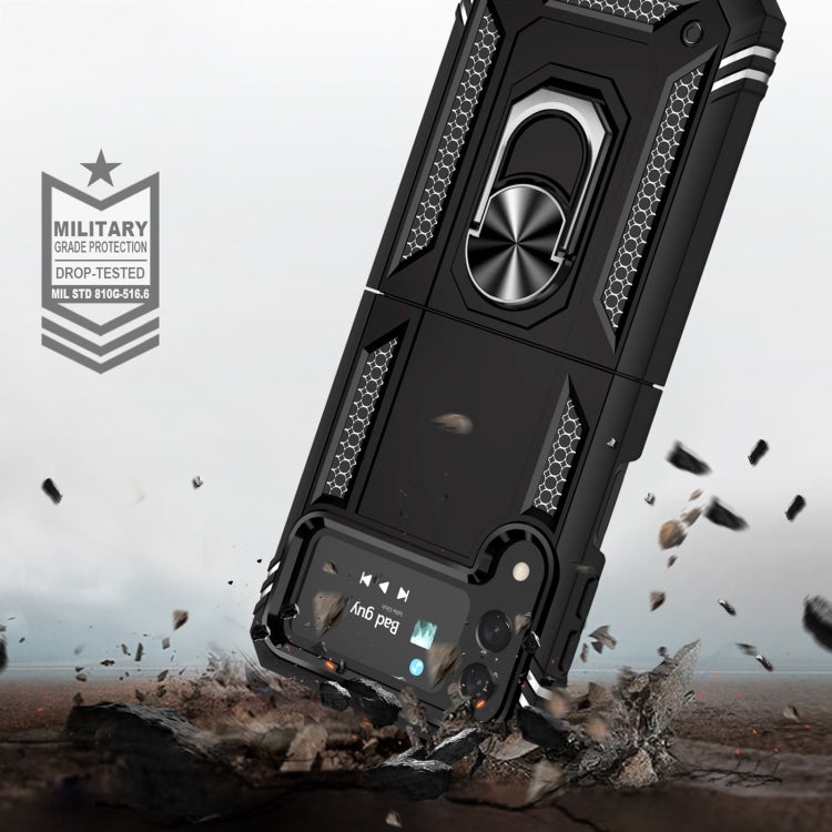 Shockproof TPU + PC Phone Case with Holder, For Samsung Galaxy Z Flip4