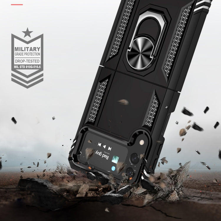 Shockproof TPU + PC Protective Case with 360 Degree Rotating Holder, For Samsung Galaxy Z Flip4