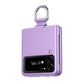 Skin Feel Folding Phone Case with Drawstring Key Chain, For Samsung Galaxy Z Flip4