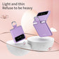 Skin Feel Folding Phone Case with Drawstring Key Chain, For Samsung Galaxy Z Flip4