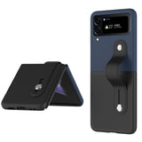Skin Contrast Wristband Folding Phone Case, For Samsung Galaxy Z Flip4