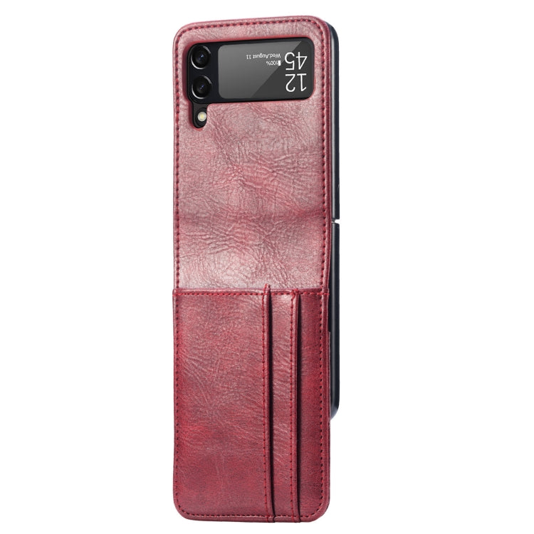 Vertical Flip Card Slot Leather Phone Case, For Samsung Galaxy Z Flip4 5G