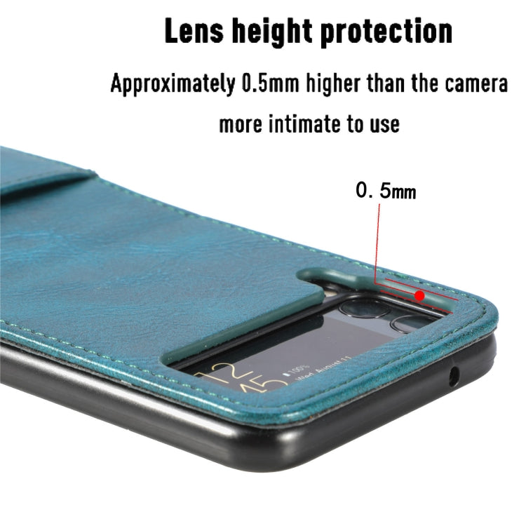 Vertical Flip Card Slot Leather Phone Case, For Samsung Galaxy Z Flip4 5G