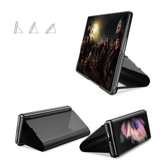 Single Electroplating Flip Mirror Shockproof Phone Case, For Samsung Galaxy Z Fold4 5G