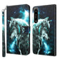 3D Painting Pattern Flip Leather Phone Case