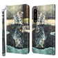 3D Painting Pattern Flip Leather Phone Case