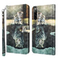 3D Painting Pattern Flip Leather Phone Case