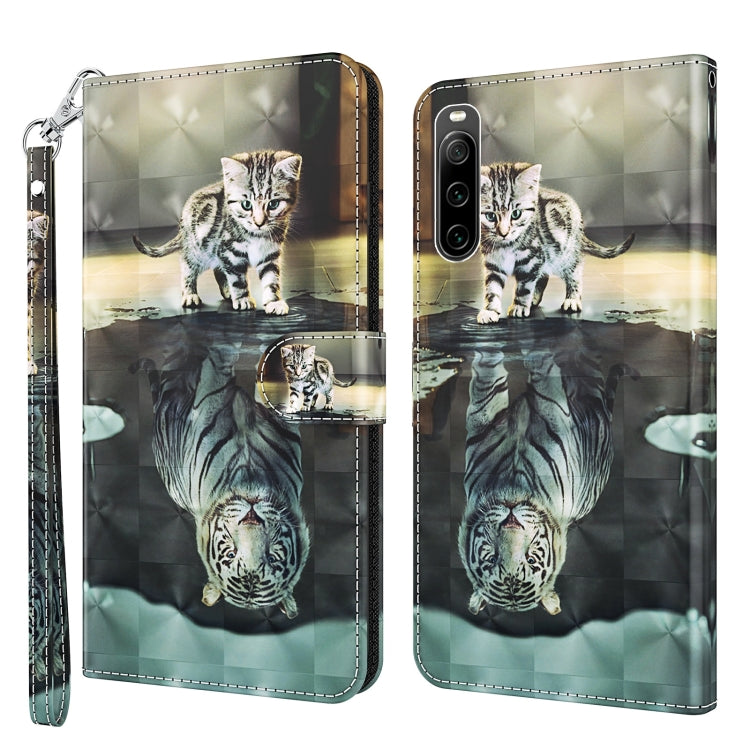 3D Painting Pattern Flip Leather Phone Case