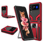 2 in 1 Kickstand Magnetic Armor Shockproof Phone Case, For Samsung Galaxy Z Flip4