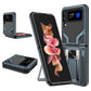 2 in 1 Kickstand Magnetic Armor Shockproof Phone Case, For Samsung Galaxy Z Flip4
