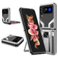 2 in 1 Kickstand Magnetic Armor Shockproof Phone Case, For Samsung Galaxy Z Flip4