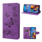 Butterflies Embossing Horizontal Flip Leather Phone Case, For Motorola Moto E32, For Samsung Galaxy A03, For Samsung Galaxy Xcover6 Pro