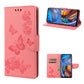 Butterflies Embossing Horizontal Flip Leather Phone Case, For Motorola Moto E32, For Samsung Galaxy A03, For Samsung Galaxy Xcover6 Pro