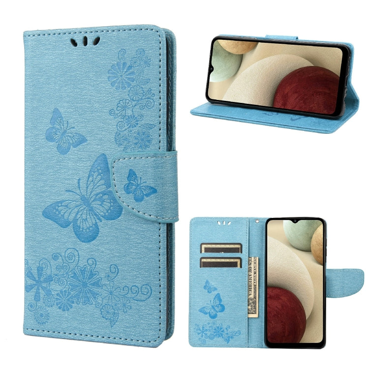 Butterflies Embossing Horizontal Flip Leather Phone Case, For Motorola Moto E32, For Samsung Galaxy A03, For Samsung Galaxy Xcover6 Pro