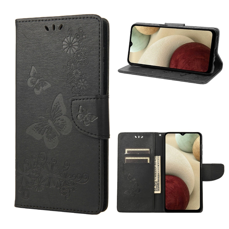 Butterflies Embossing Horizontal Flip Leather Phone Case, For Motorola Moto E32, For Samsung Galaxy A03, For Samsung Galaxy Xcover6 Pro