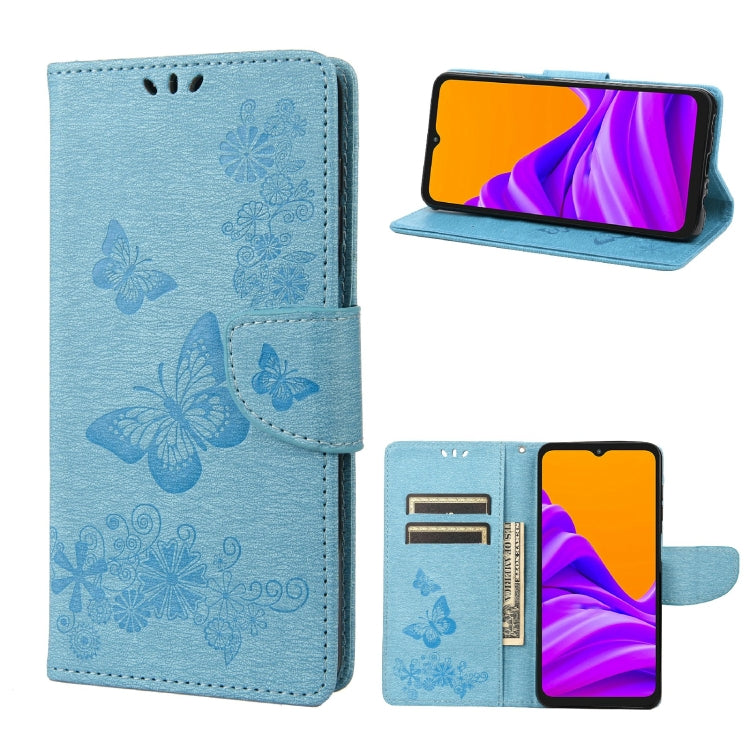 Butterflies Embossing Horizontal Flip Leather Phone Case, For Motorola Moto E32, For Samsung Galaxy A03, For Samsung Galaxy Xcover6 Pro