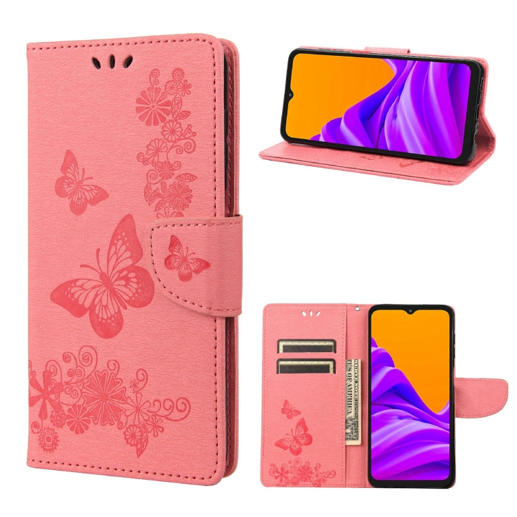 Butterflies Embossing Horizontal Flip Leather Phone Case, For Motorola Moto E32, For Samsung Galaxy A03, For Samsung Galaxy Xcover6 Pro