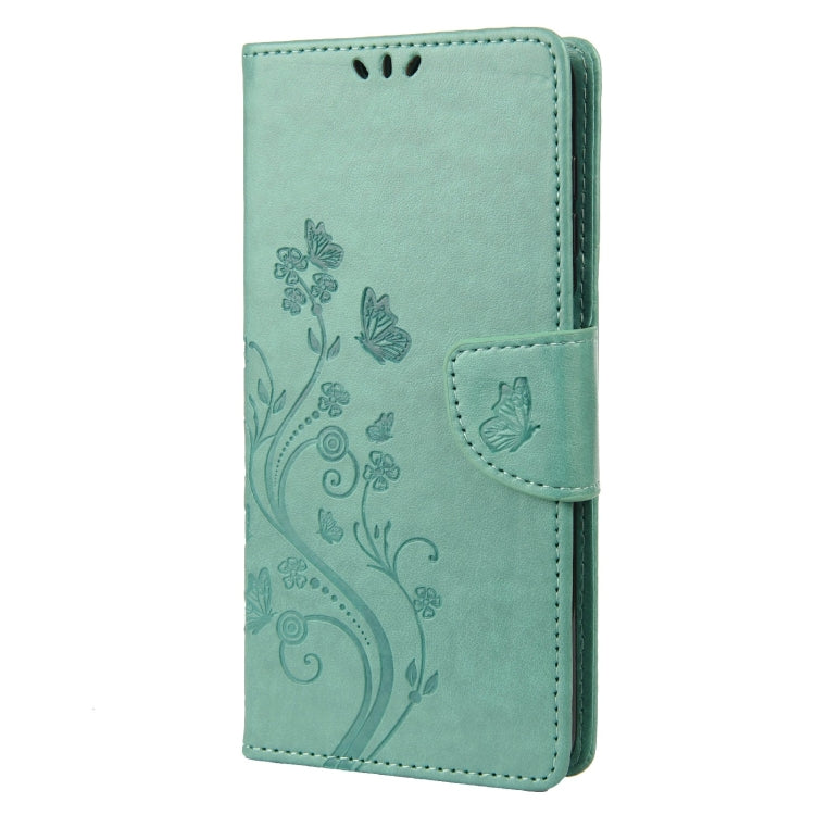 Butterfly Flower Pattern Horizontal Flip Leather Phone Case with Card Slot & Holder, For Motorola Moto E32, For Samsung Galaxy A03, For Samsung Galaxy Xcover6 Pro