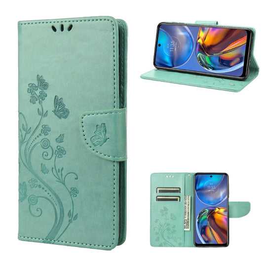 Butterfly Flower Pattern Horizontal Flip Leather Phone Case with Card Slot & Holder, For Motorola Moto E32, For Samsung Galaxy A03, For Samsung Galaxy Xcover6 Pro